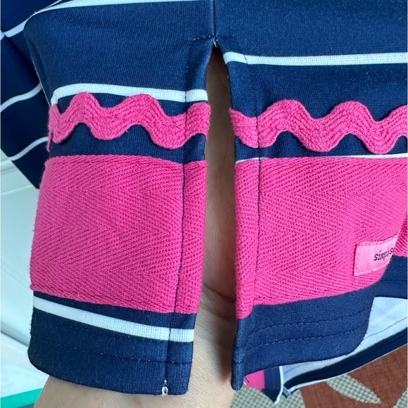 Simply Southern Stripe Tunic Dress by XXL Midi Sleeveless V Neck XXL NWT - Picture 7 of 11